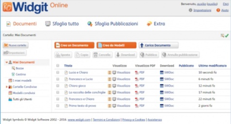 Widgit online... anteprima 2017 Widgit online... anteprima 2017