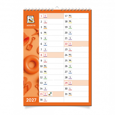 Calendario Symbook 2027