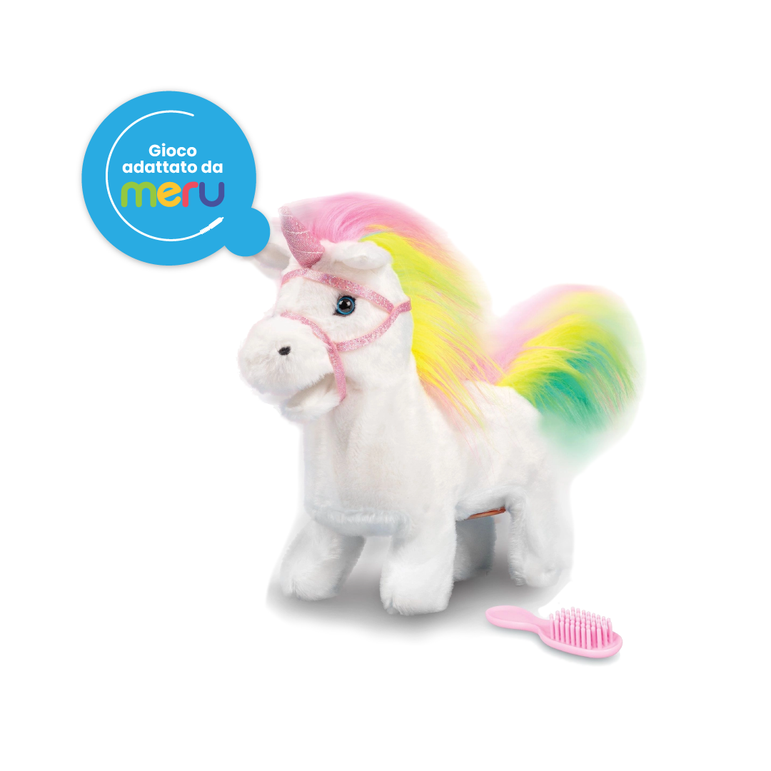 Unicorno peluche animato